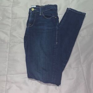 FRAME low rise skinny jeans